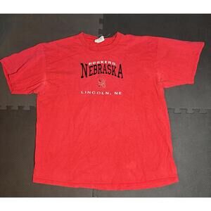 Vintage Lees Sport T-Shirt University Of Nebraska Embroidered Size 2 Xl Vintage